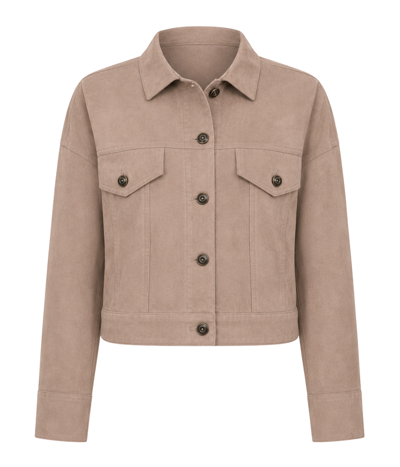 Womens Leather Jacket in Terra