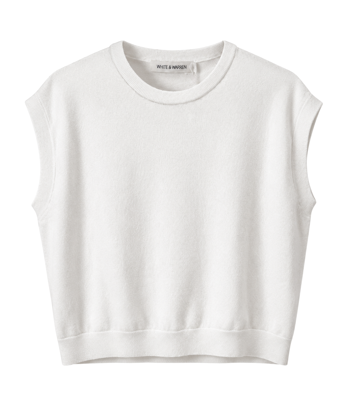 Linen Blend T Shirt in White