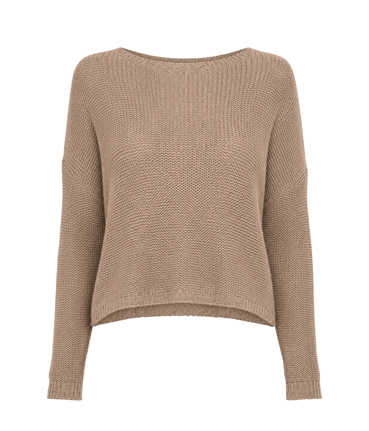 Linen Open Bateau Top in Flax