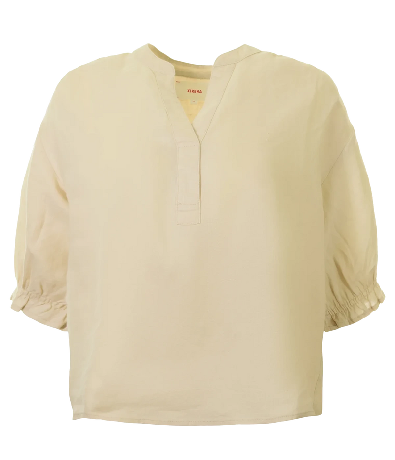 Camila Top In Winds Linen