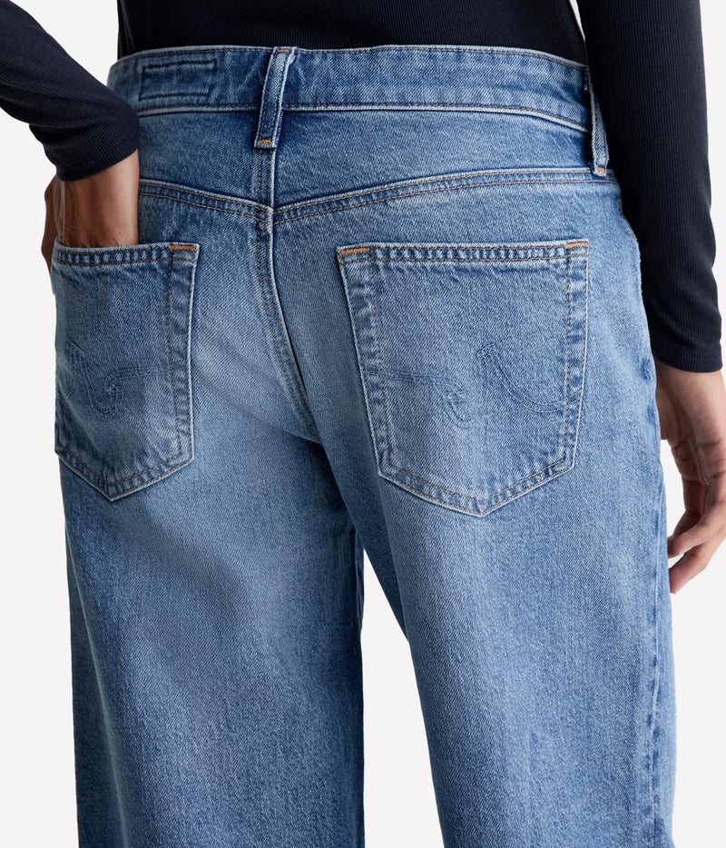AG Jeans Adria Jean in 17 Years Duet, close-up of back pocket