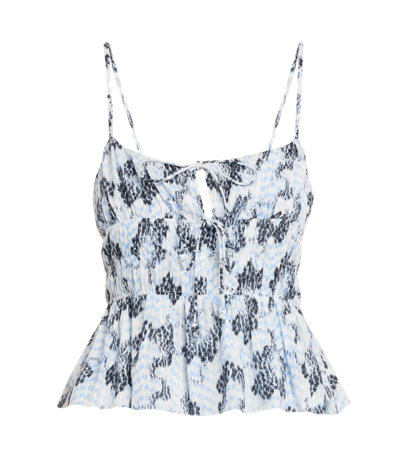 Anya Cotton Top In Ciel