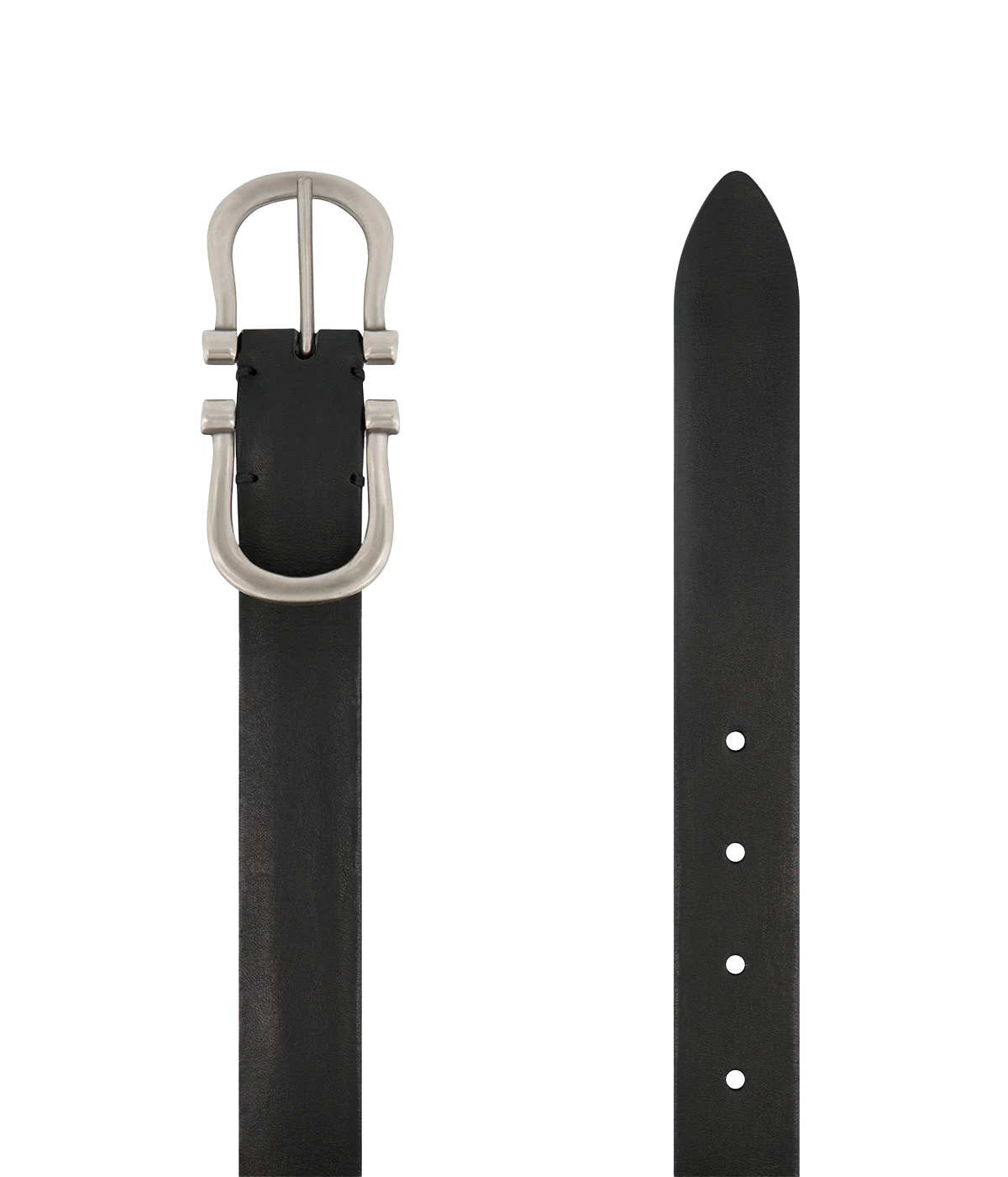 Baby Silver Nicky X Belt in Black