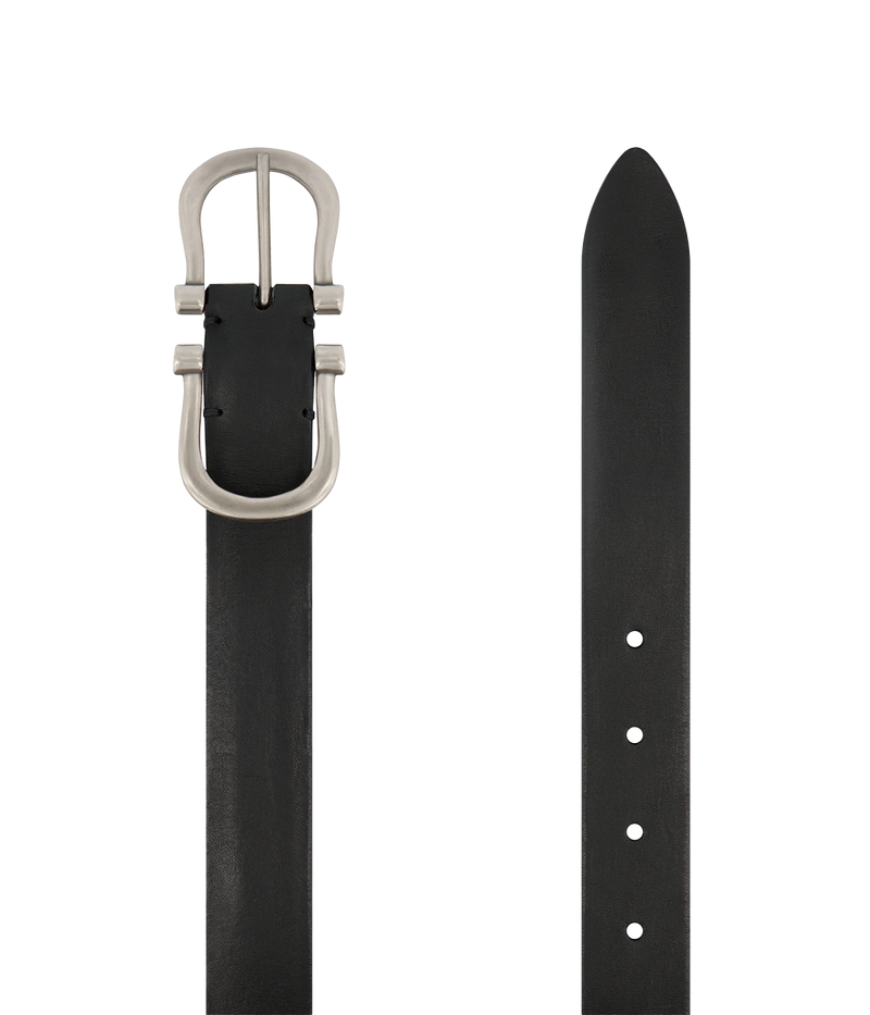 Baby Silver Nicky X Belt in Black