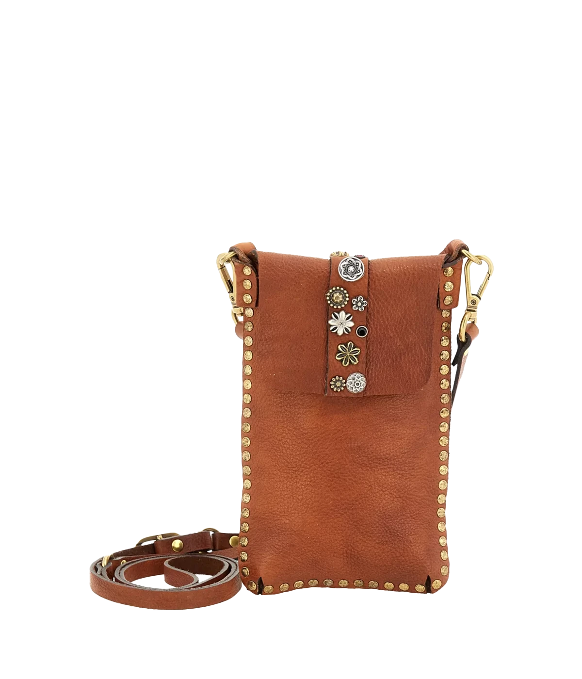 Studded Phone Case in Cognac