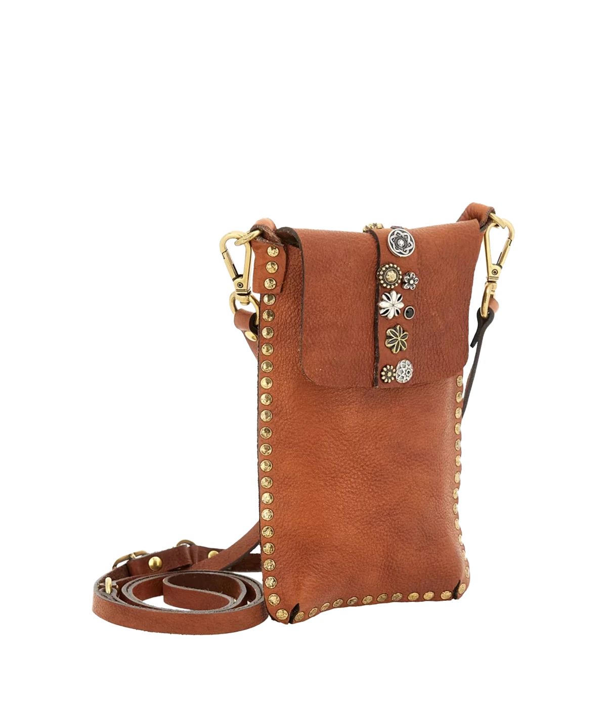 Studded Phone Case in Cognac