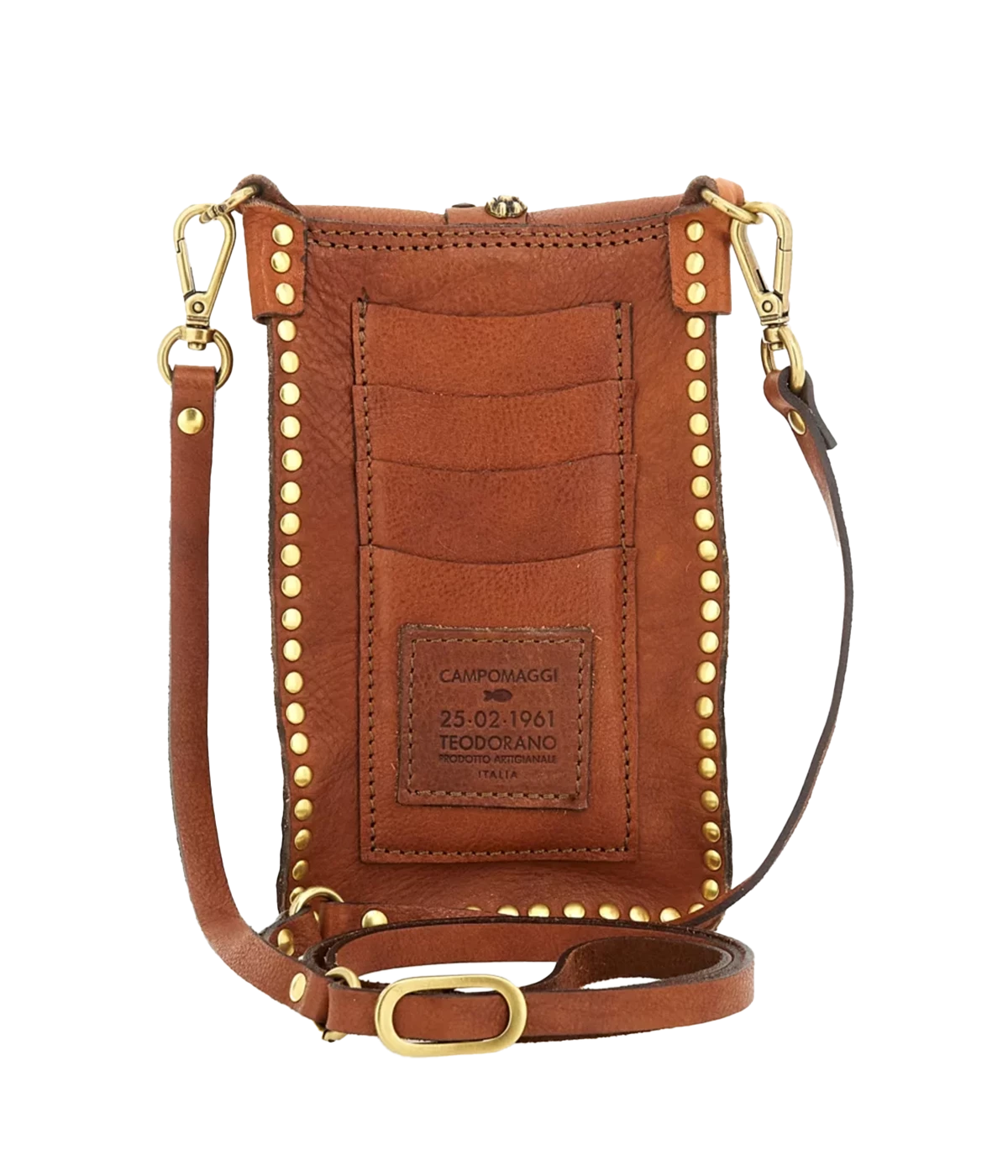 Studded Phone Case in Cognac