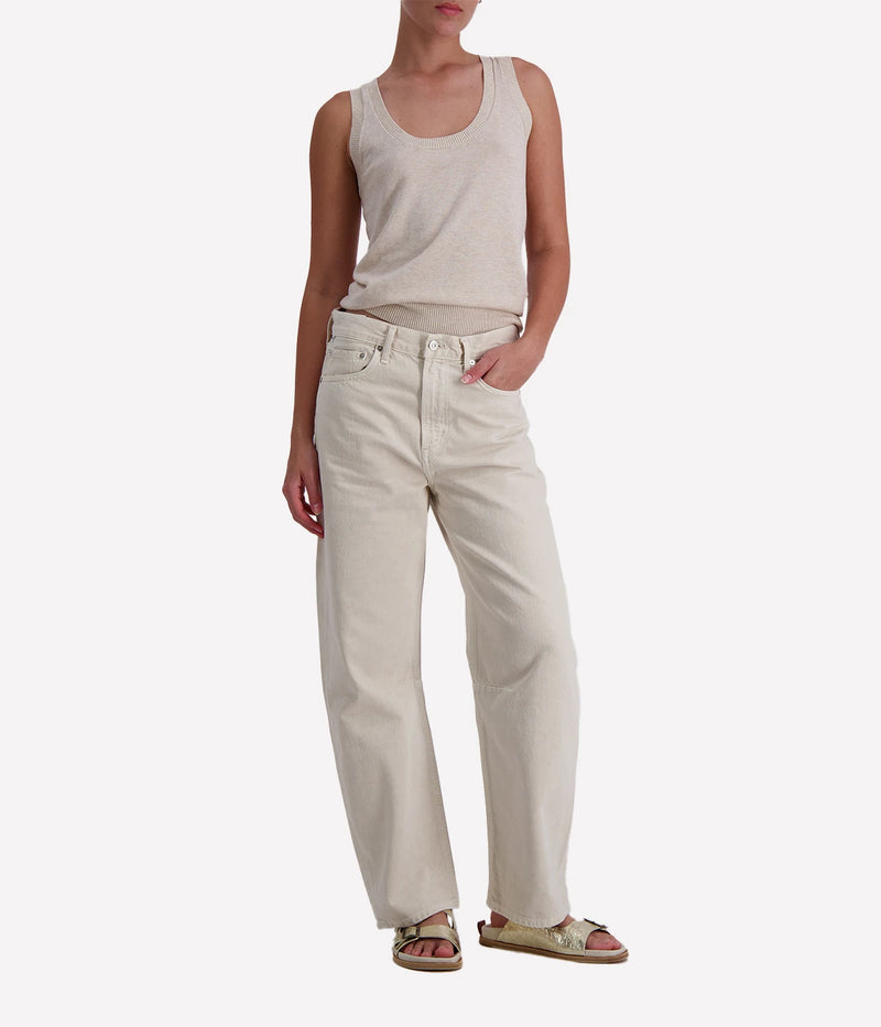 Cashmere Scoop Neck Tank in Brown Sugar