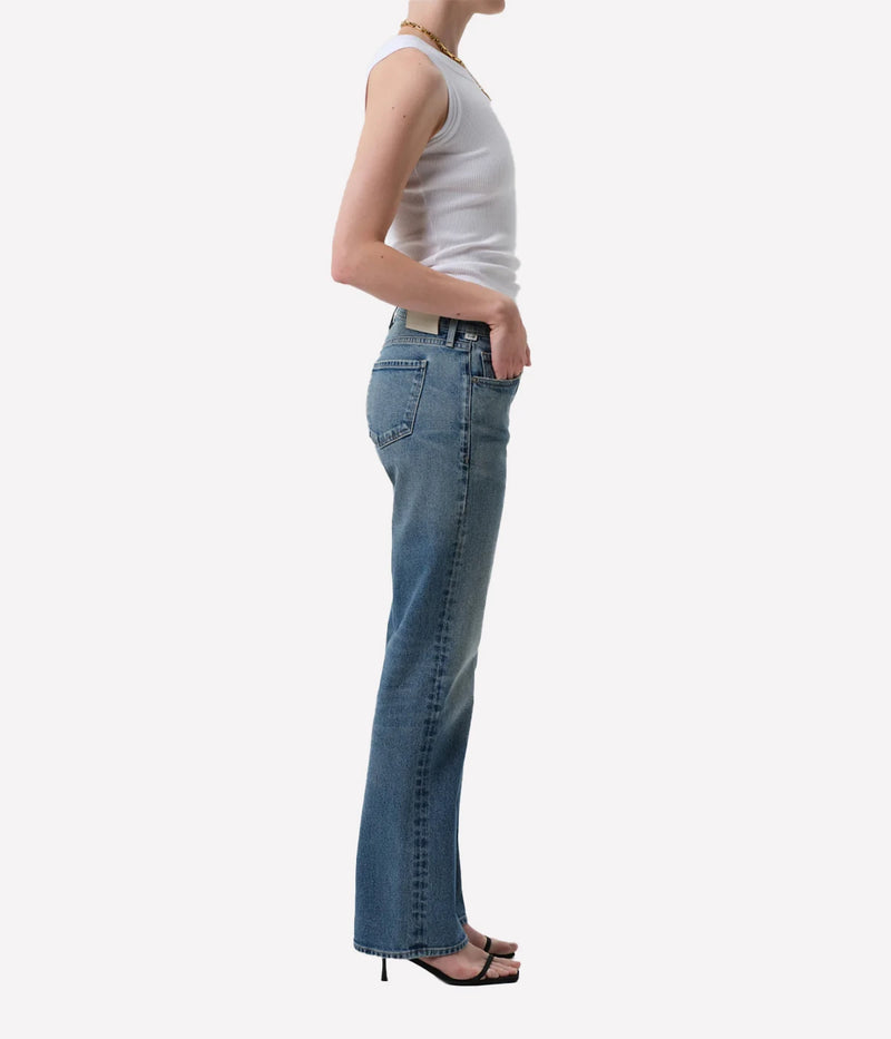 Genova Low Rise Boot Denim Jean In Clairo