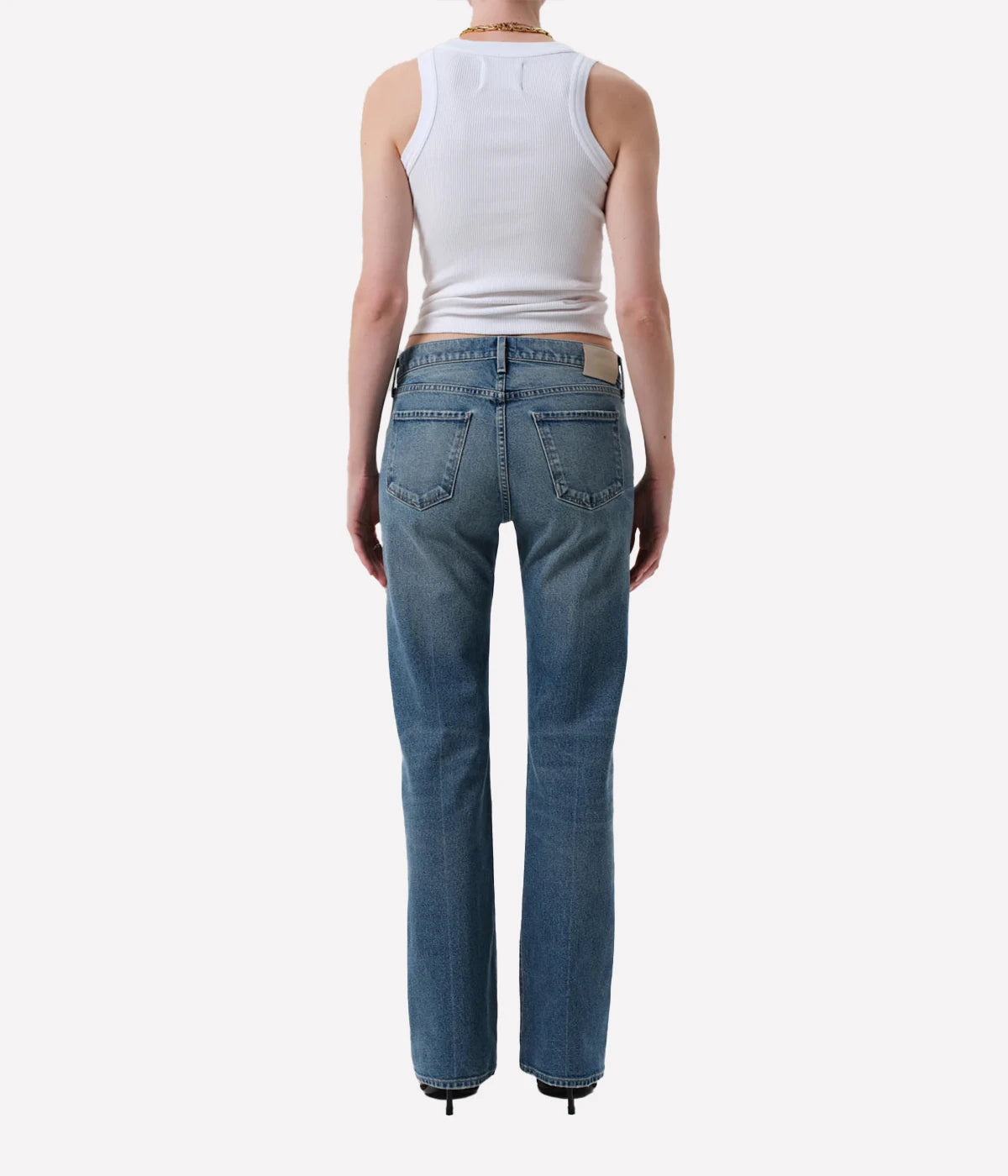 Genova Low Rise Boot Denim Jean In Clairo