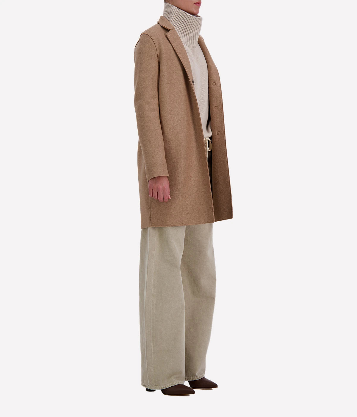 Cocoon Coat in BEIGE