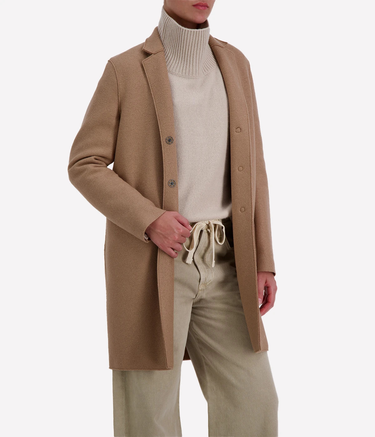 Cocoon Coat in BEIGE