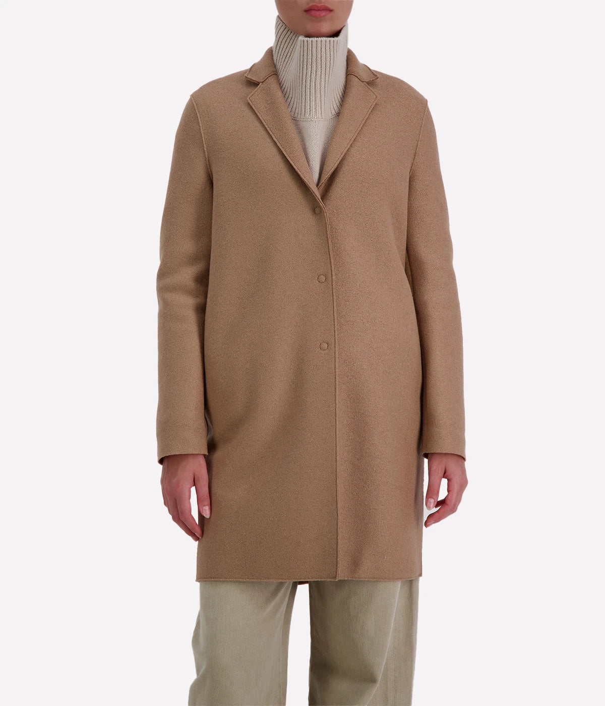 Cocoon Coat in BEIGE
