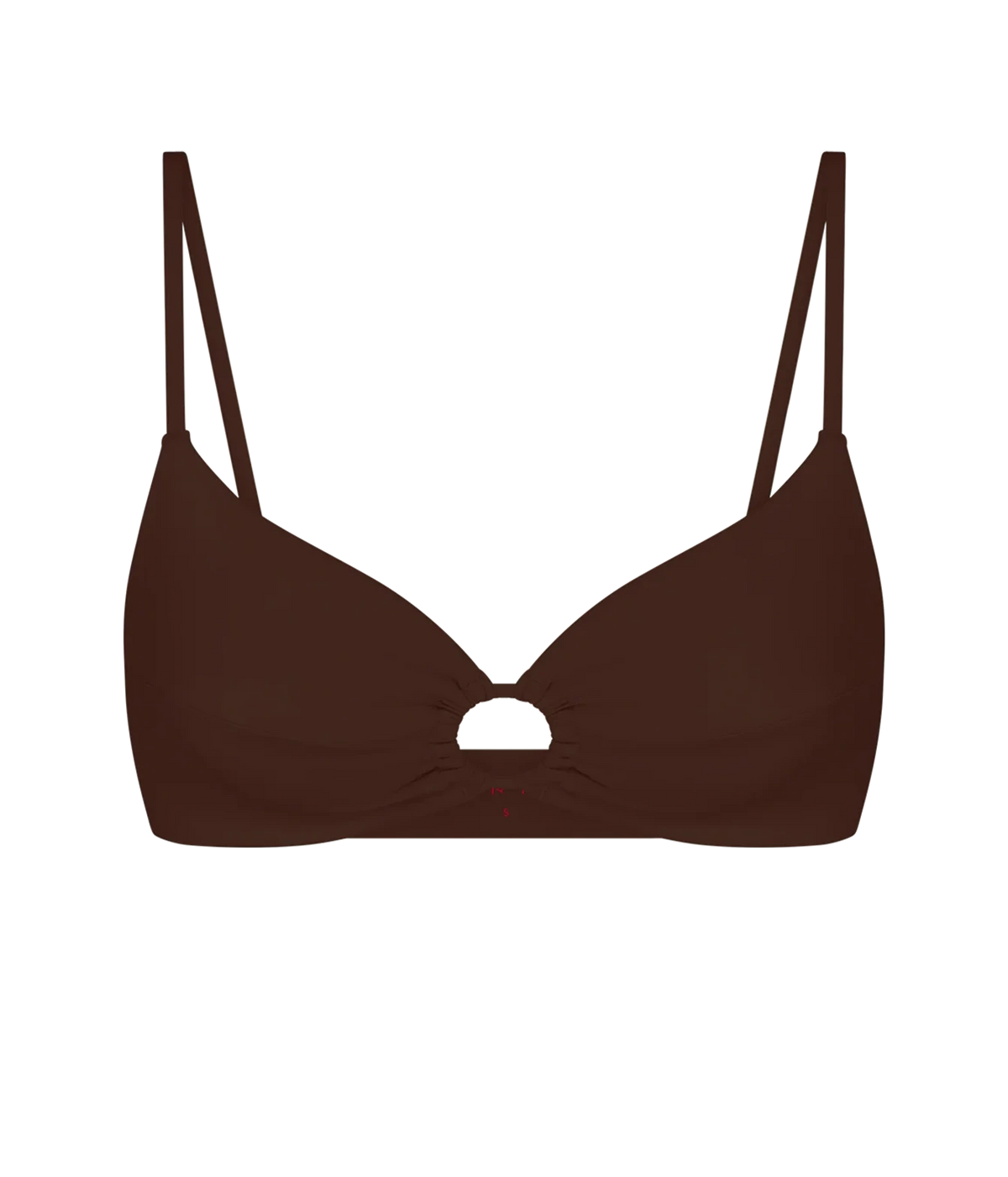 Left On Friday Coco Top in Cold Brew brown bikini top