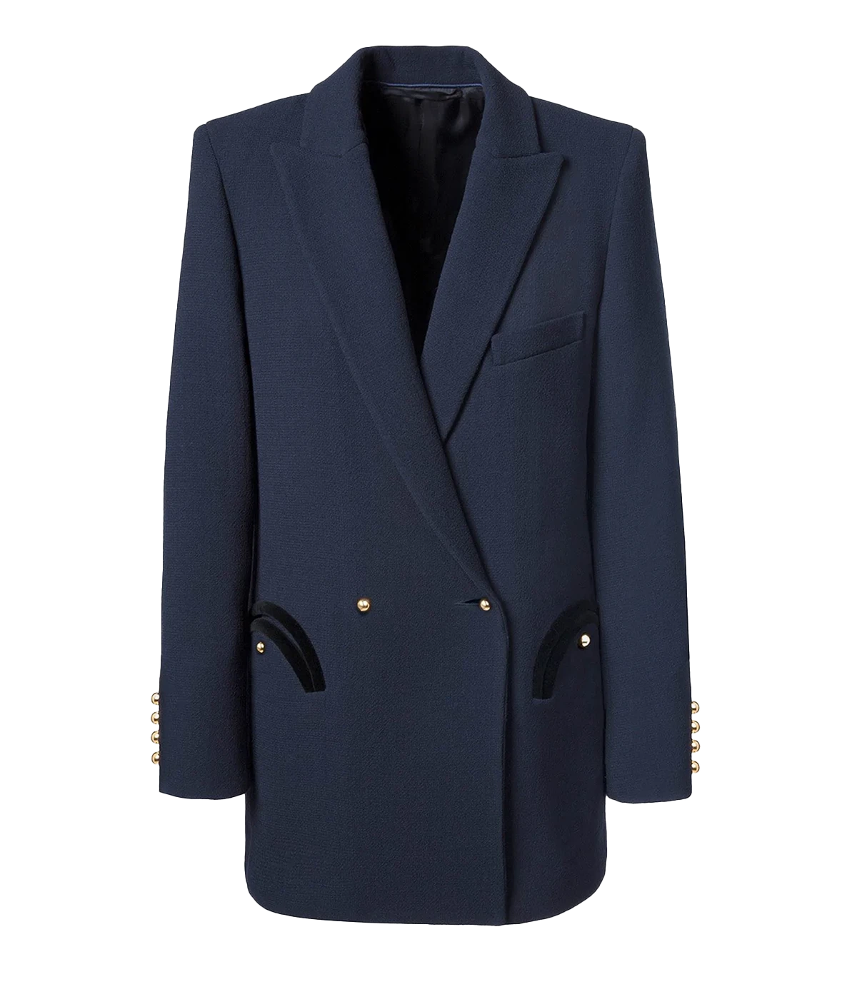 Resolute Everyday Double Breasted Blazer in NAVY