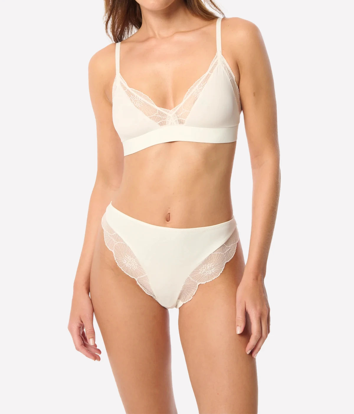 Anemone Soft Triangle Bra in Ivory