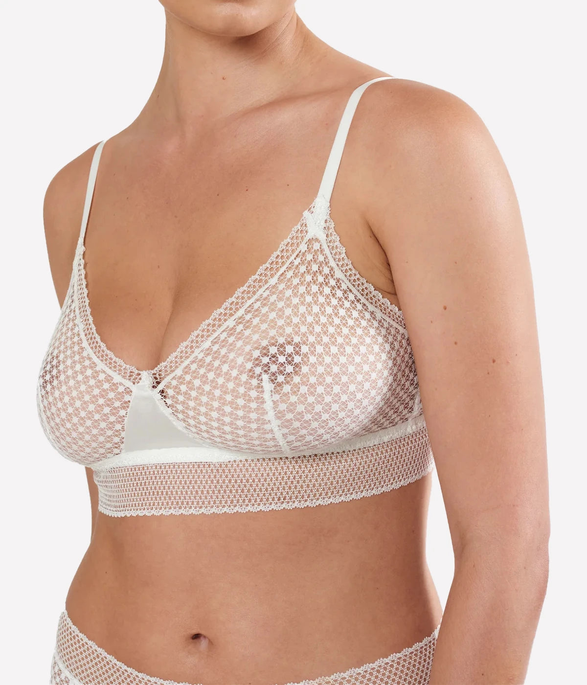 Bella Soft Cup Triangle Bra in Ivory