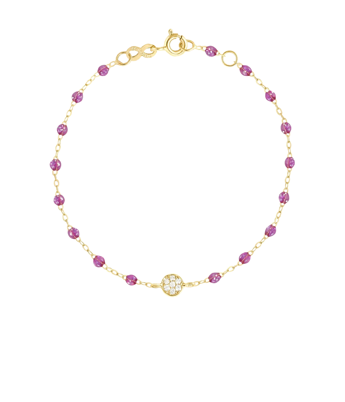 Puce Classic 17cm Gigi Bracelet 18K Yellow Gold in Galaxy