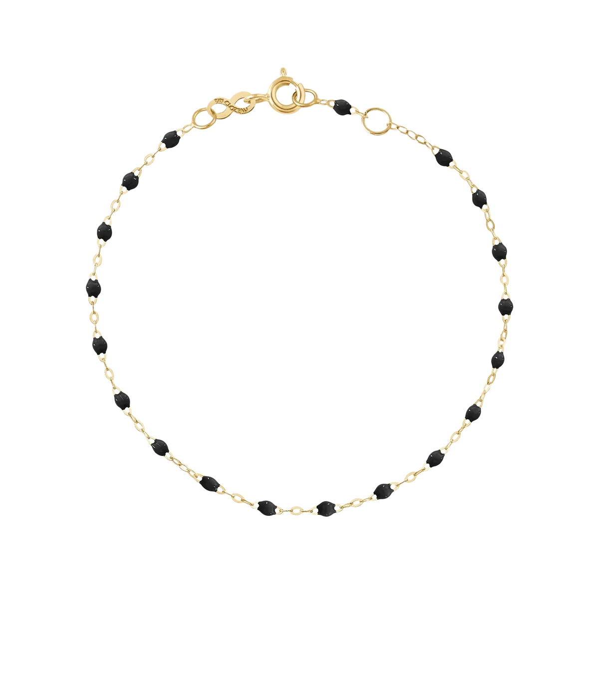Classic Gigi 19cm Bracelet 18K Yellow Gold in Noir