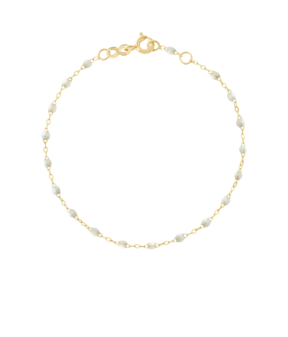 Classic Gigi 17cm Bracelet 18K Yellow Gold in Opale