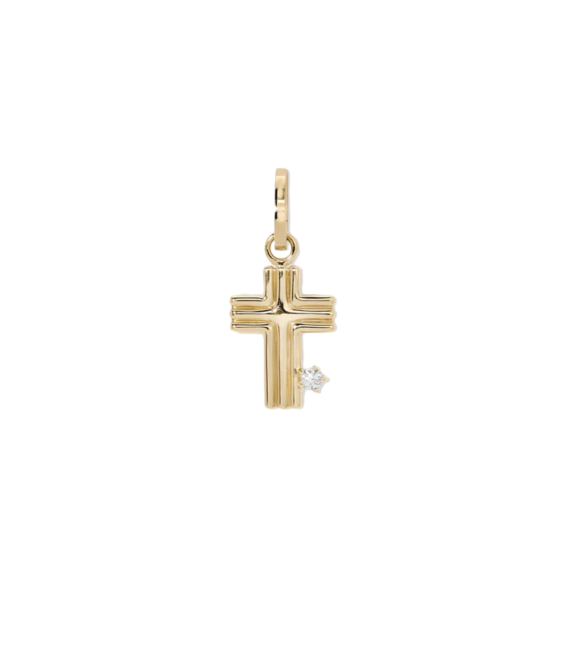 Groovy Cross Hinged Charm Y14 Fine Jewellery in 14k Yellow Gold