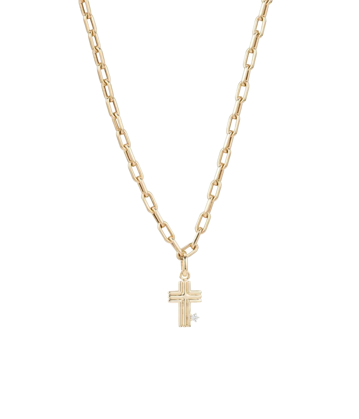 Groovy Cross Hinged Charm Y14 Fine Jewellery in 14k Yellow Gold