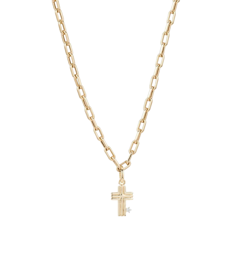 Groovy Cross Hinged Charm Y14 Fine Jewellery in 14k Yellow Gold