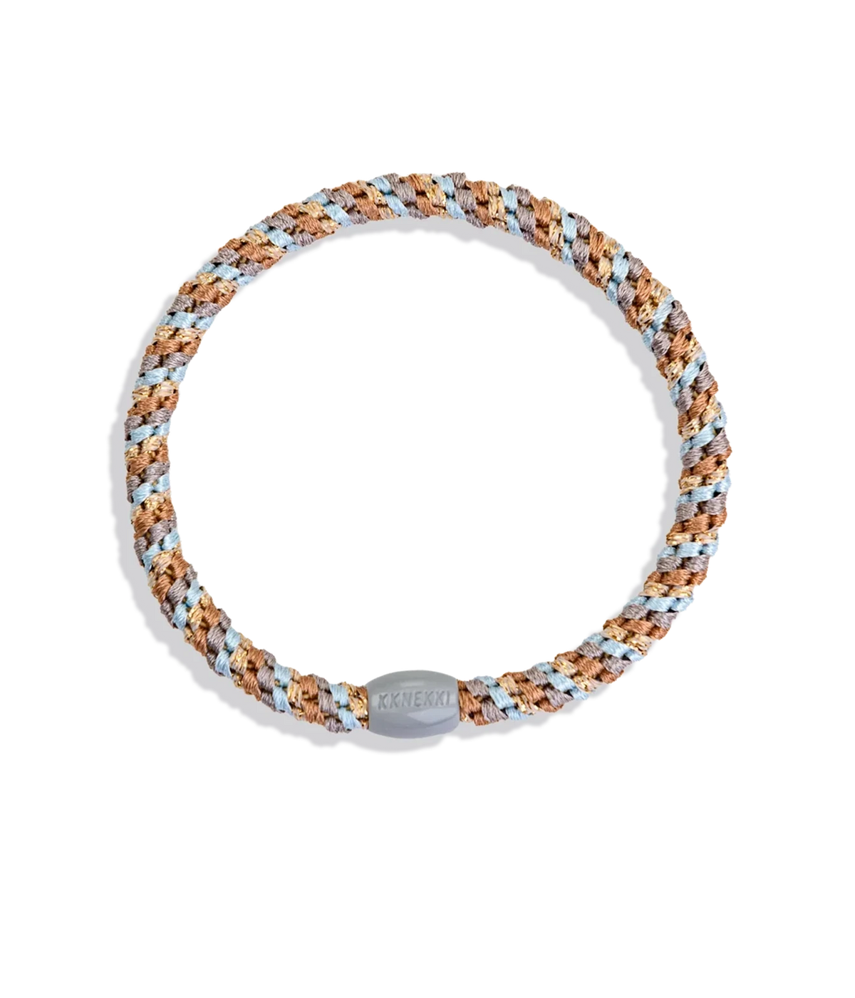 image of KKNEKKI Original Slim Hair Tie in Mix Nougat Baby Blue