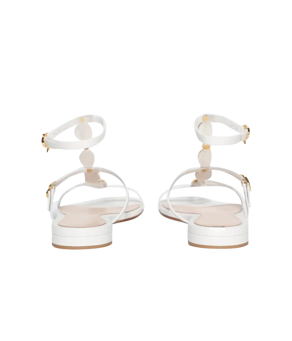 Kalinda Nappa Sandal in Off White