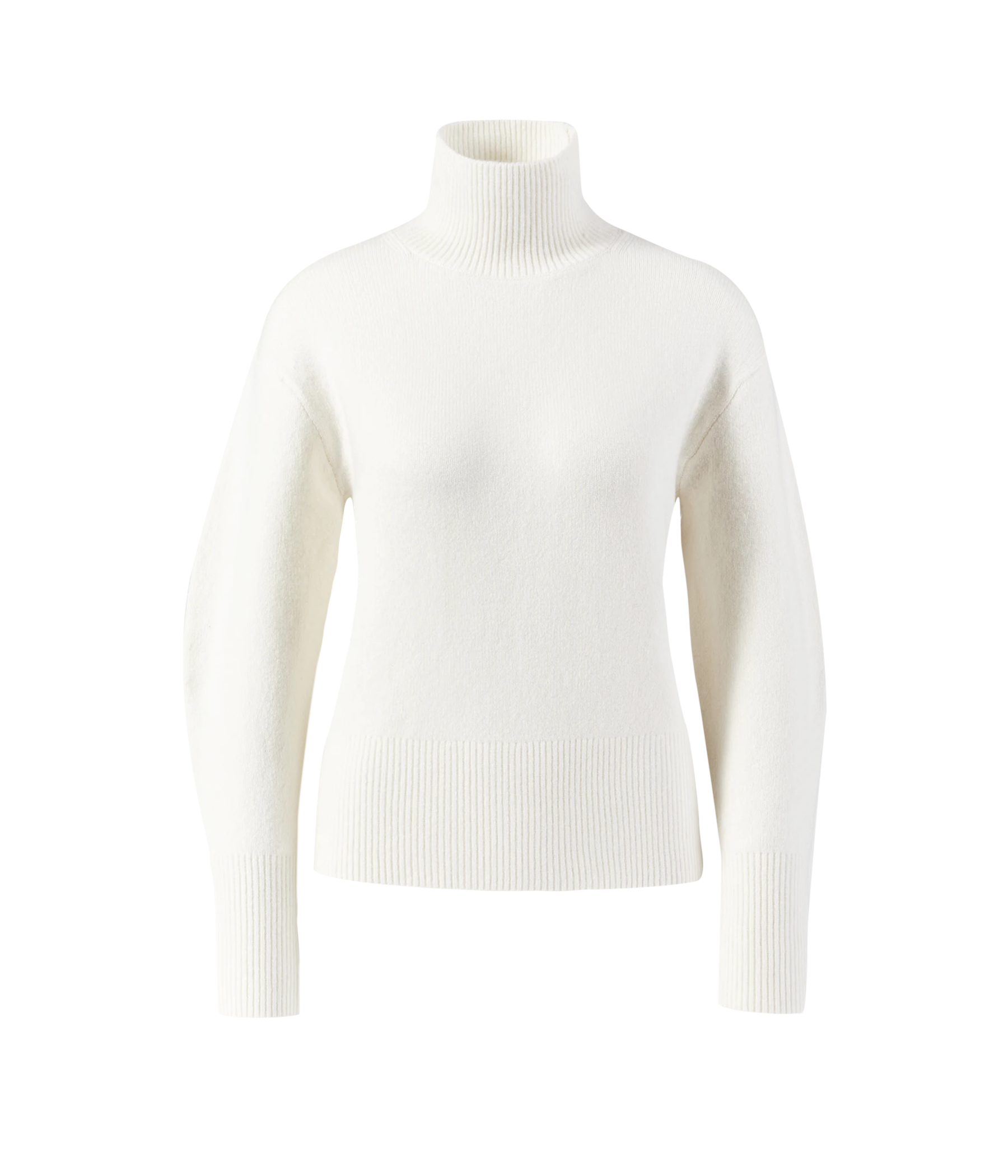 Wide Sleeve Turtleneck in Off White
