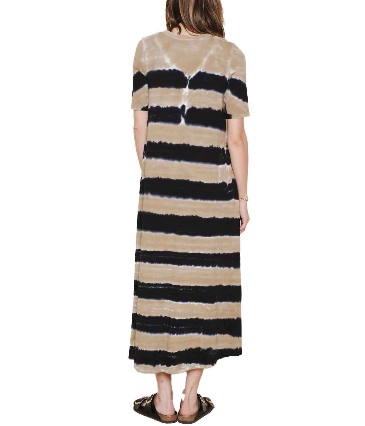 Christy Drama Maxi in Neutral Stripes