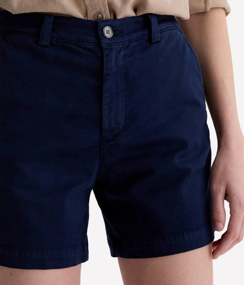 AG Jeans Jude Short in Deep Trenches, close-up of front pocket