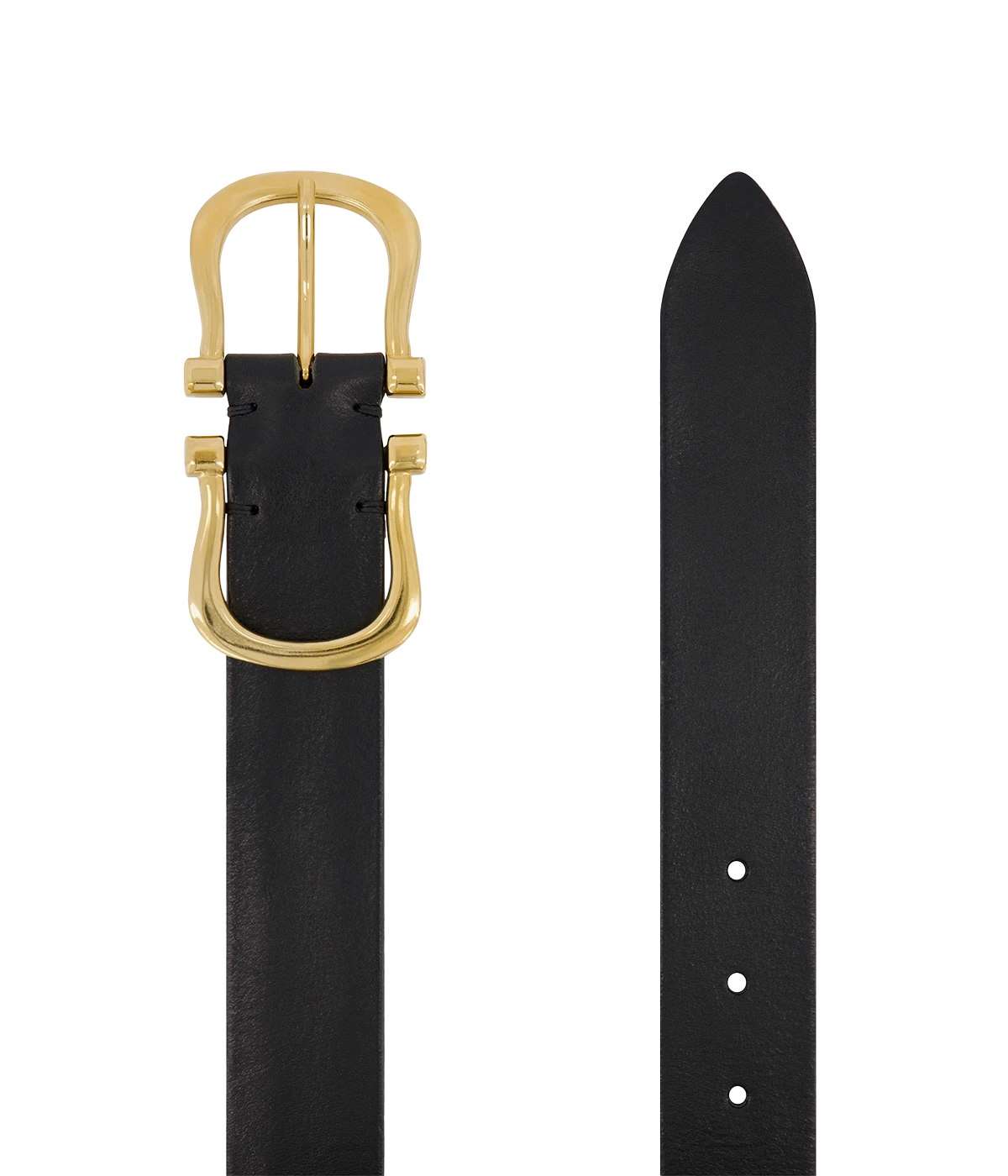 Gold Nicky X Belt in Black