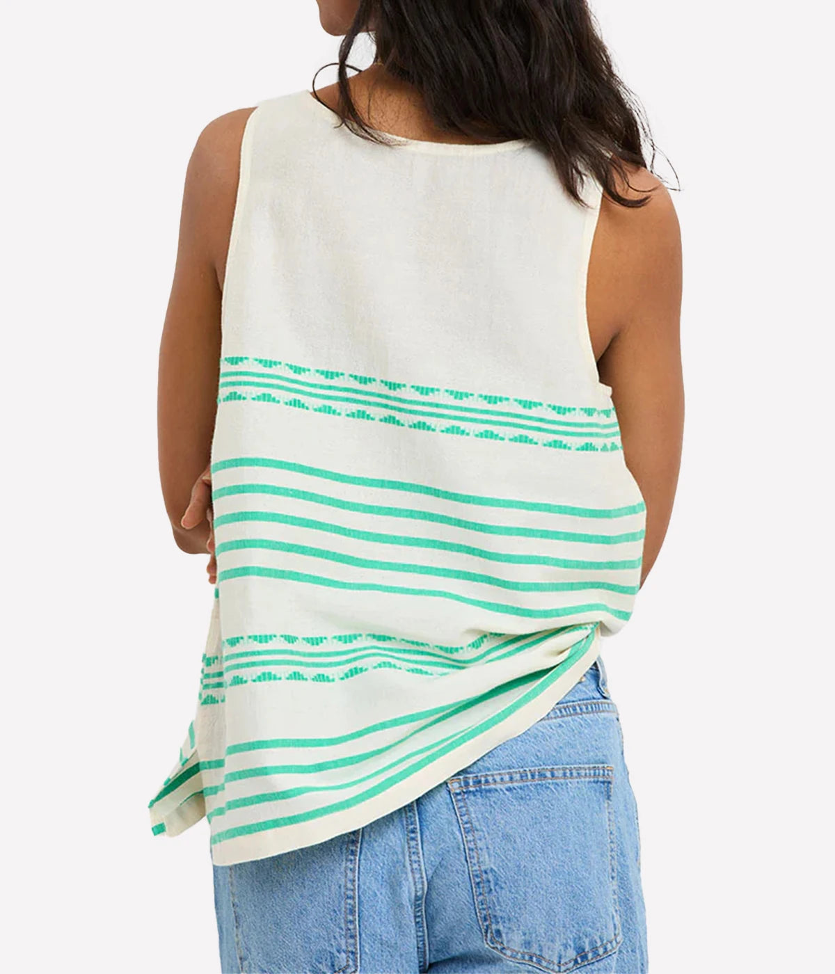 Kati Tank Top in Chereka Green