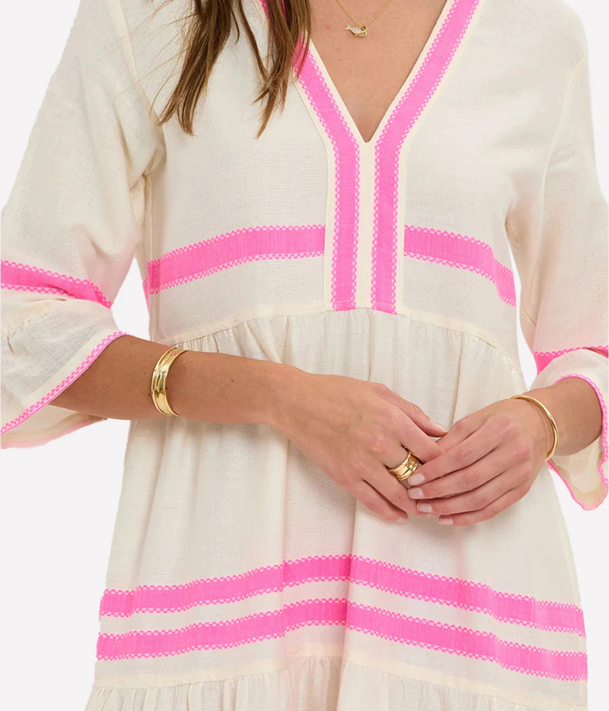 Hawi Flutter Dress in Zefeni Fuchsia