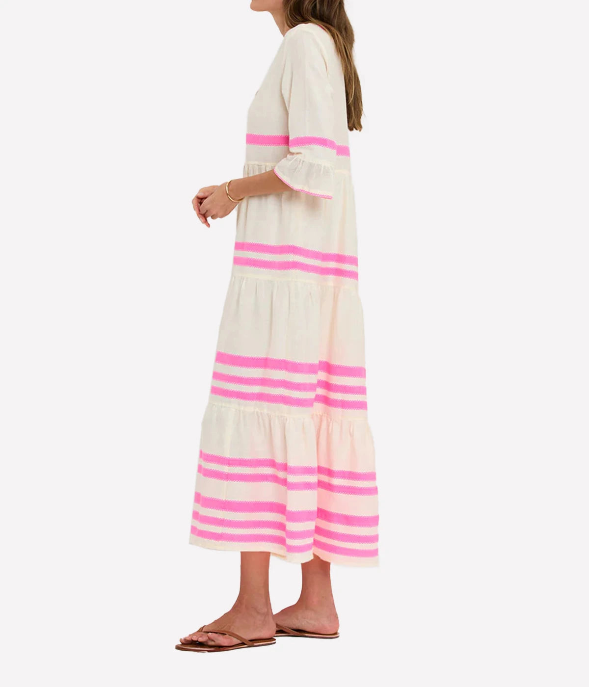 Hawi Flutter Dress in Zefeni Fuchsia