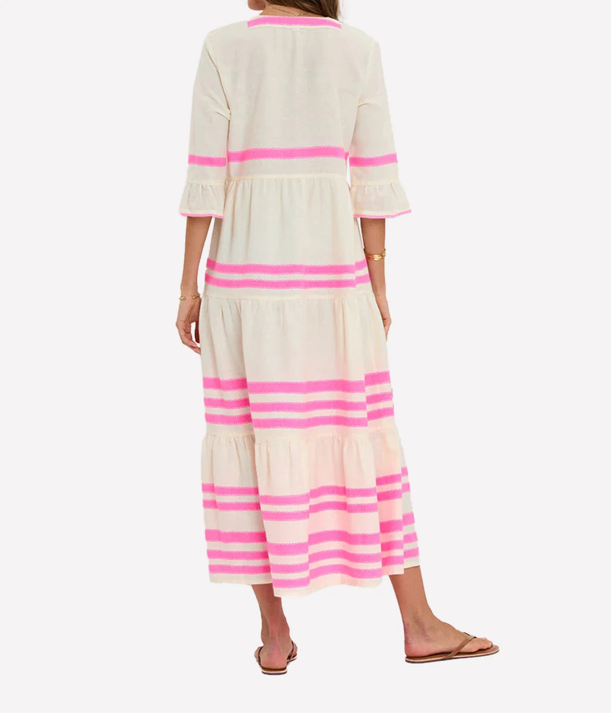 Hawi Flutter Dress in Zefeni Fuchsia