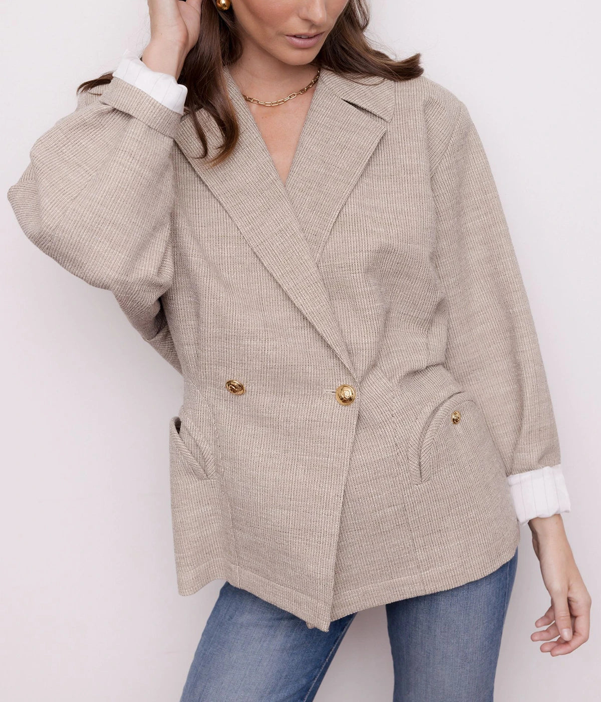 Marisa Ares Blazer in SAND