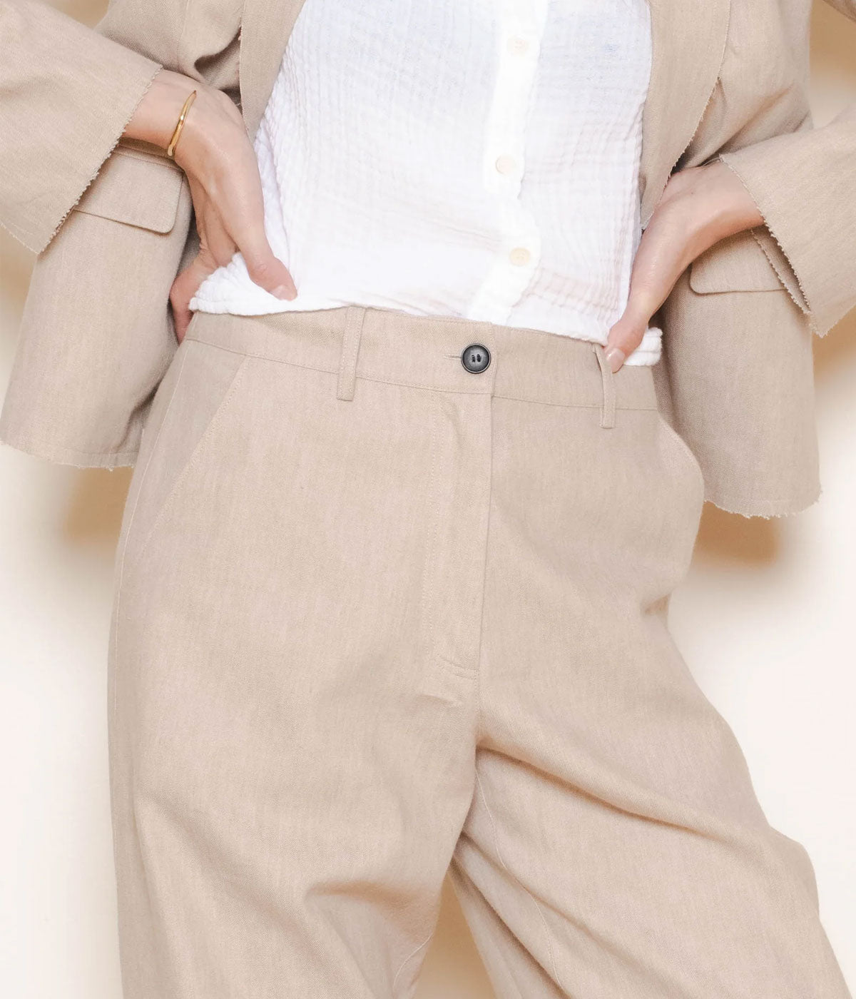 *FINAL SALE* Arden Trouser in Wheat