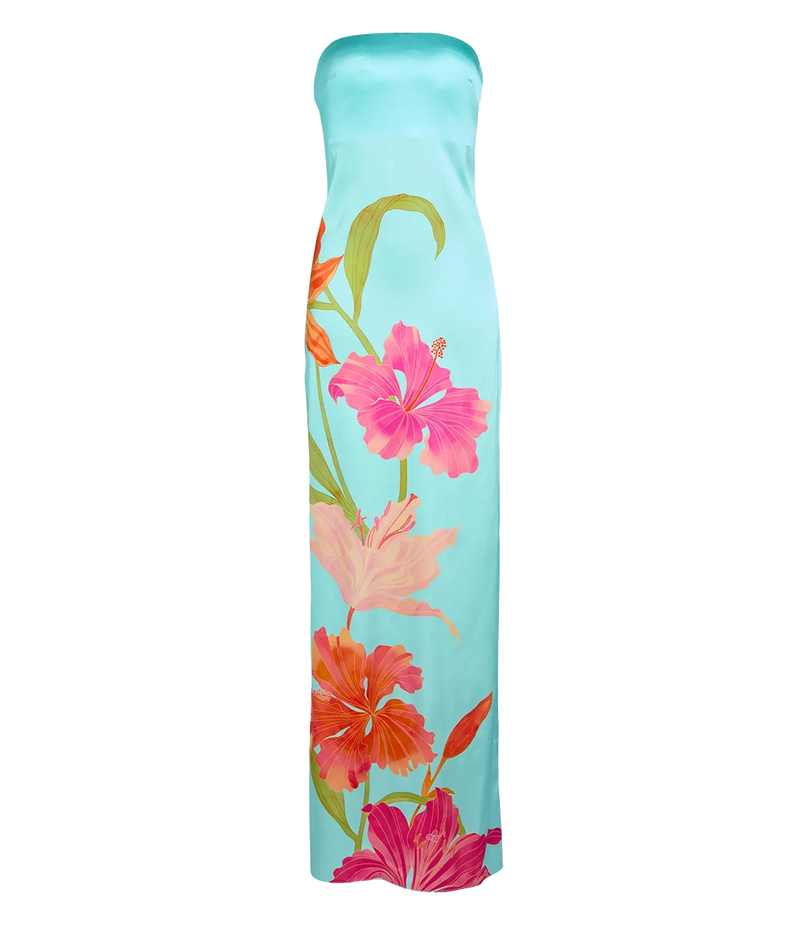 Vivi Dress in Aqua Primavera