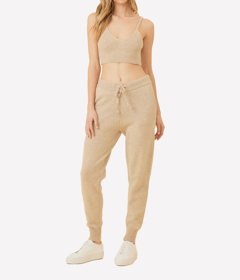 Colorado Cashmere Pant Knitwear In Oatmeal