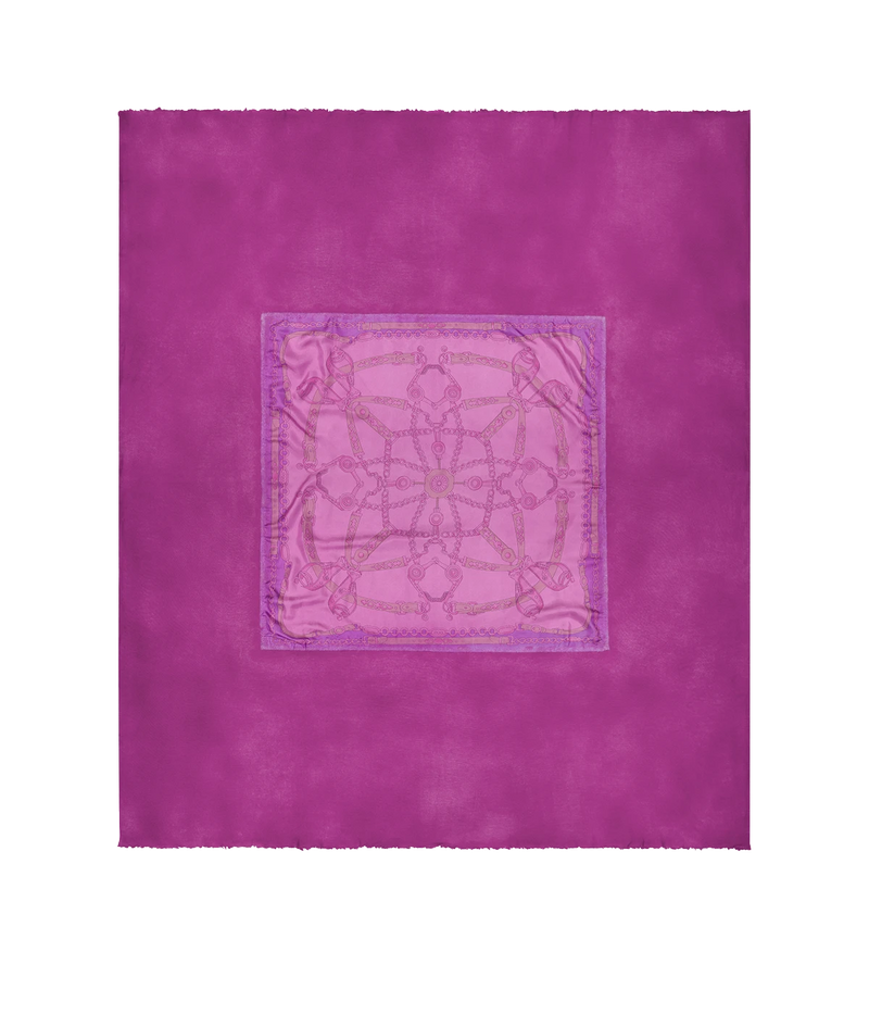 One Of A Kind Foulard Jumbo Scarf In Anemone