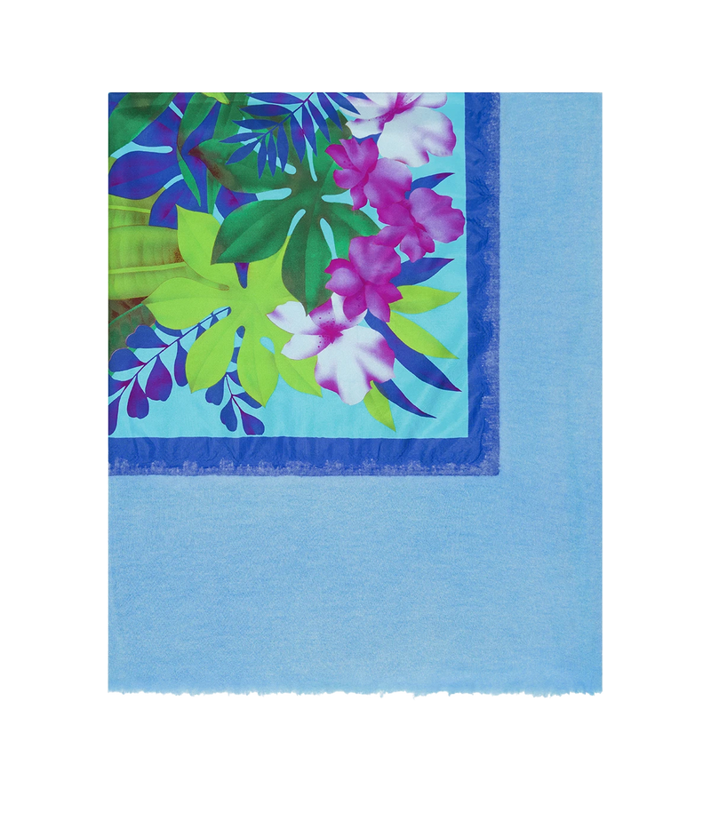 One Of A Kind Foulard Scarf In Aqua