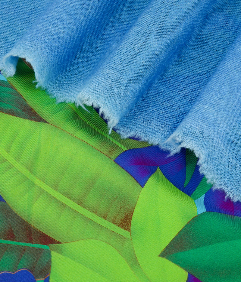 One Of A Kind Foulard Scarf In Aqua