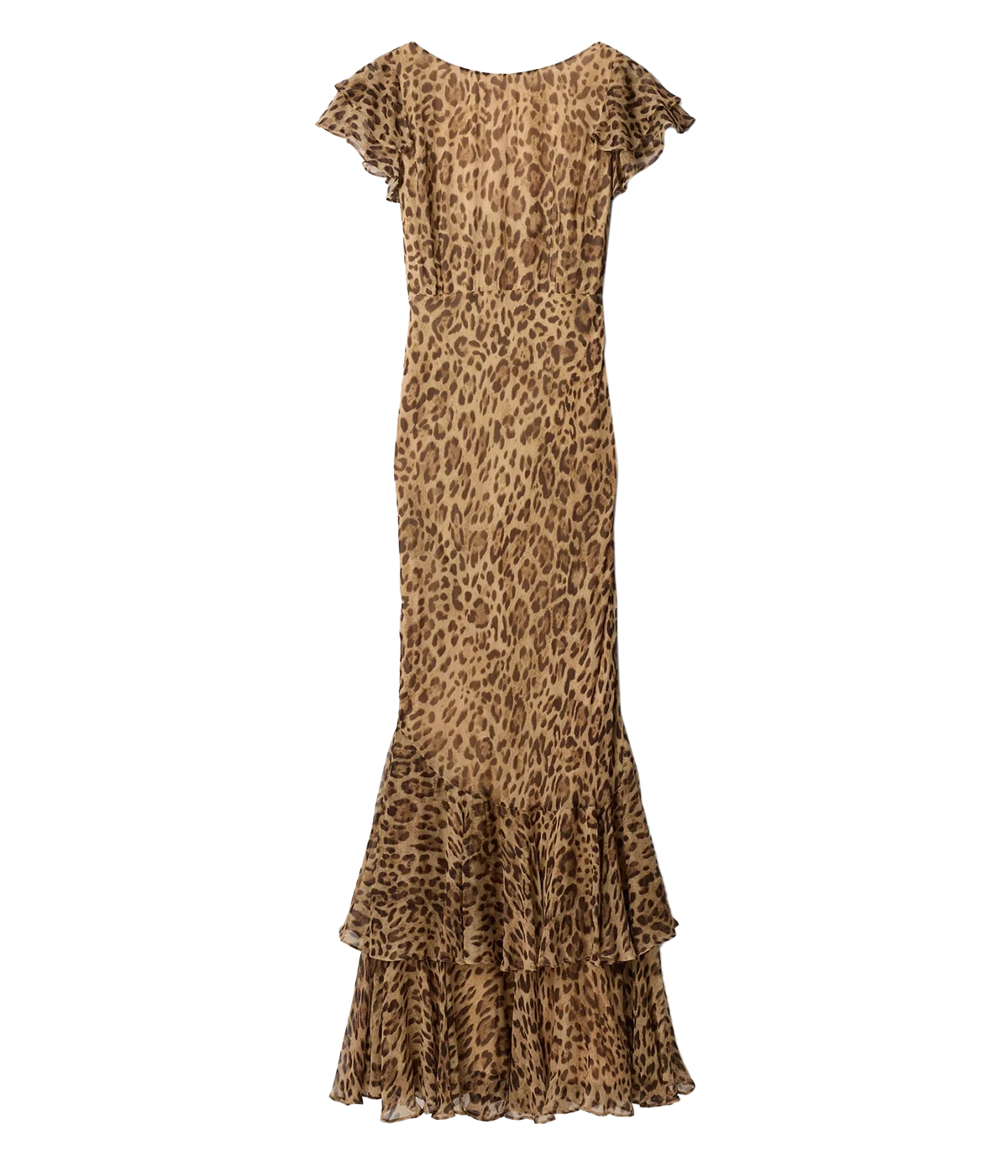 Ordinia Dress in Leopard Brown