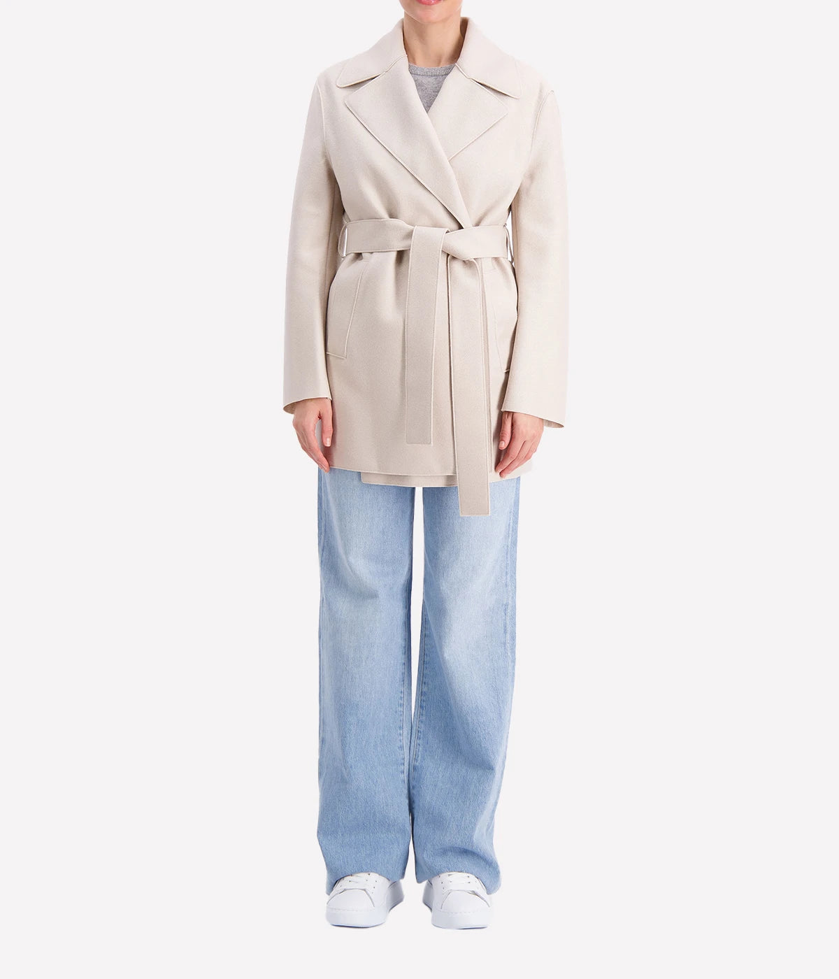 Short Trench in Cream