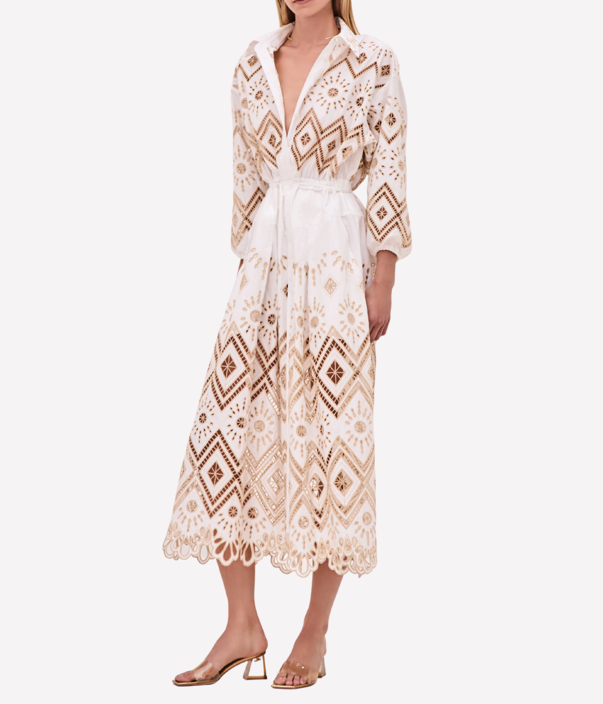 Portello Dress in White
