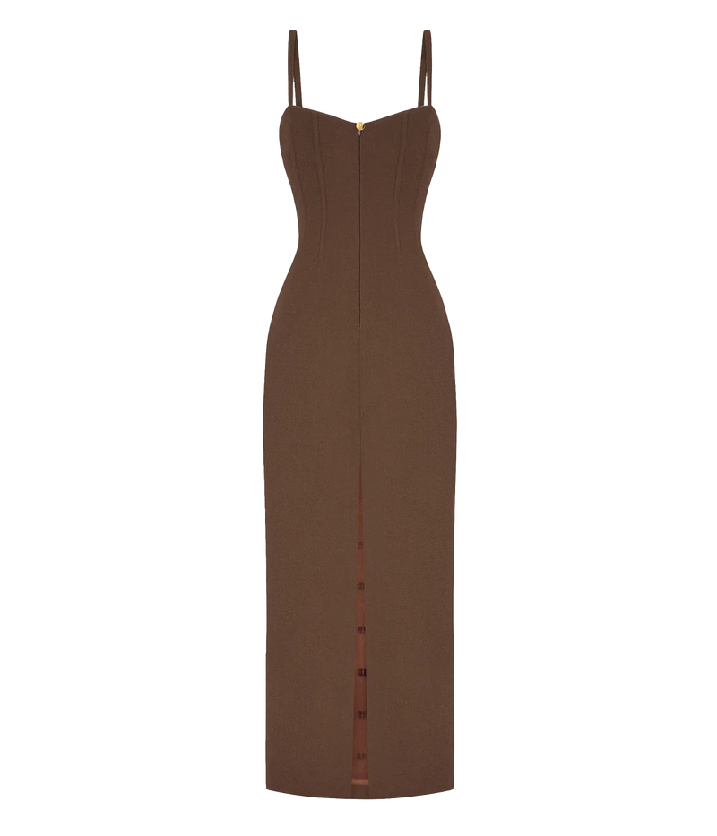 Resolute Guppy Dress in Chocolate