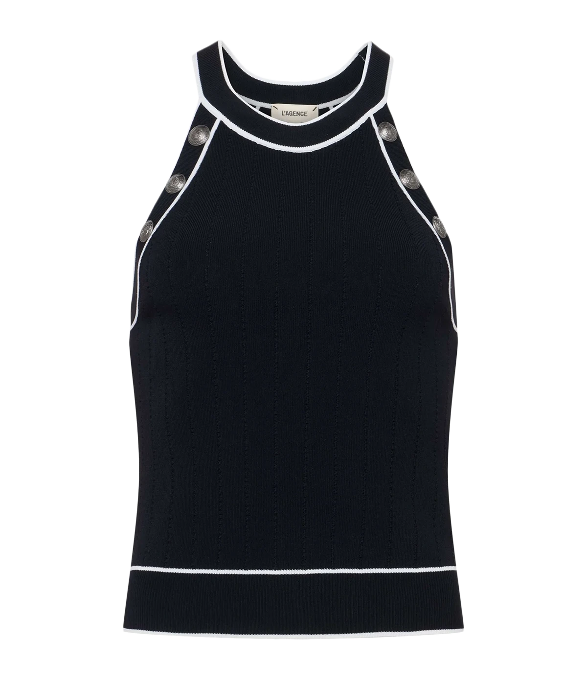 Rosemary Tank in Black White