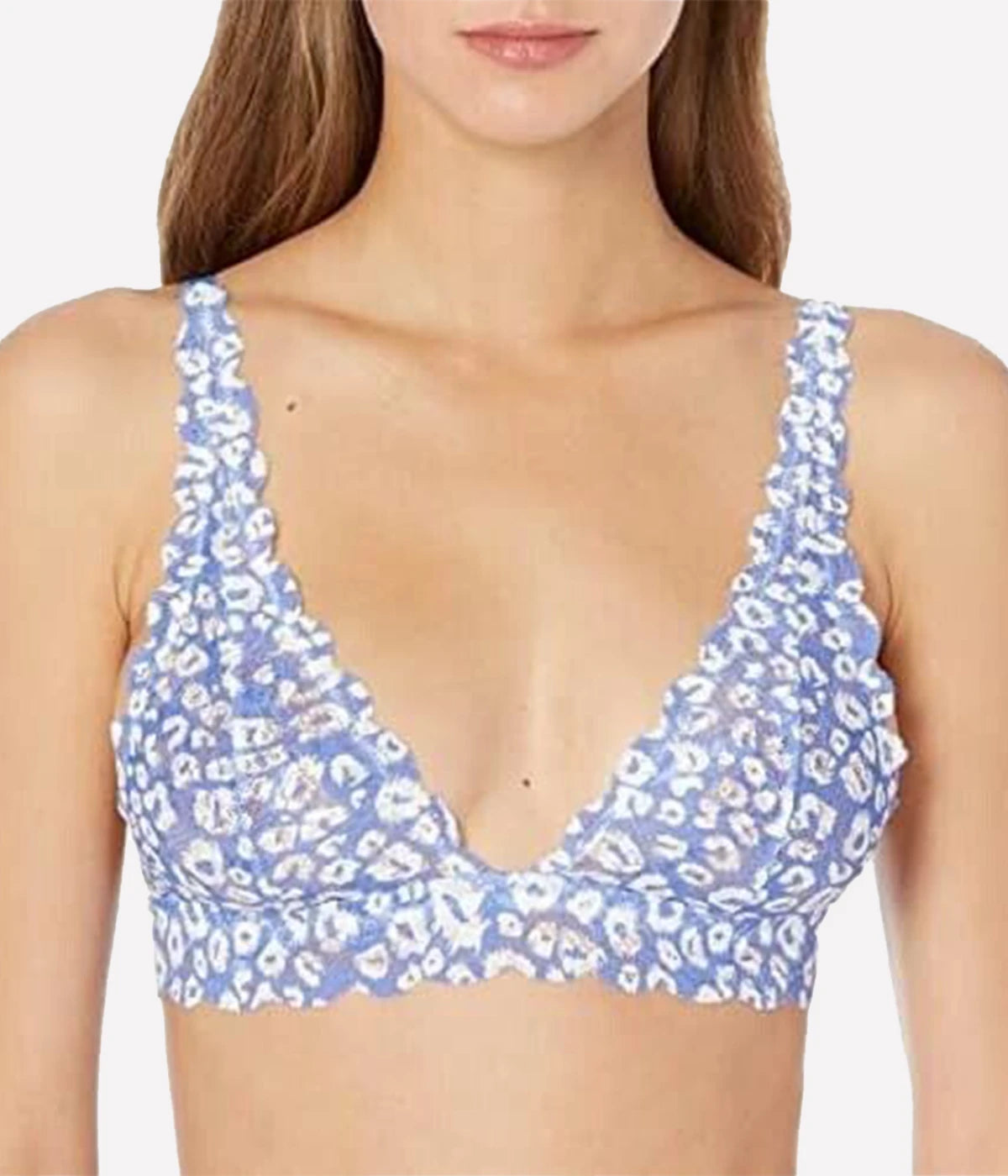 Printed Tall Triangle Bra in LEOPARD CIELO